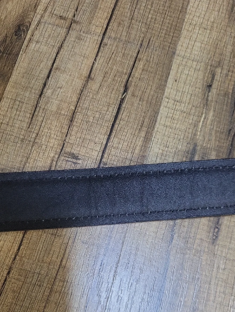 DICKIES Black Leather Black Metal Belt